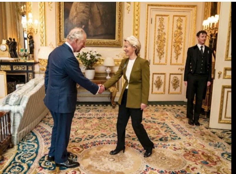 Крал Чарлз се срещна с председателя на Европейската комисия Урсула